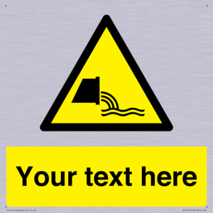 Custom Warning sewage effluent outfall